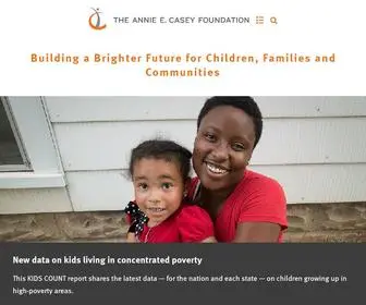 Aecf.org(The Annie E. Casey Foundation) Screenshot