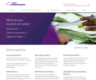 Aec.gov.au(The Australian Electoral Commission (AEC)) Screenshot