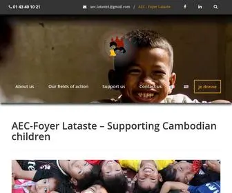 Aeclataste.org(Aide aux Enfants Cambodgiens) Screenshot