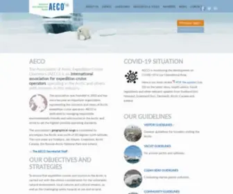 Aeco.no(AECO – Association of Arctic Expedition Cruise Operators) Screenshot