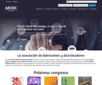 Aecoc.es(La asociación de fabricantes y distribuidores) Screenshot