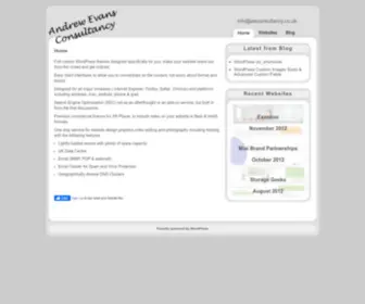 Aeconsultancy.co.uk(Andrew Evans Consultancy) Screenshot