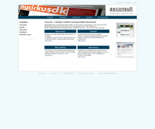 Aeconsult.dk(Internetløsninger) Screenshot