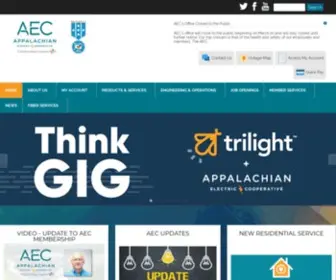 Aecoop.org(Appalachian Electric Cooperative) Screenshot