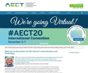 Aect.org(Association for Educational Communications and Technology) Screenshot