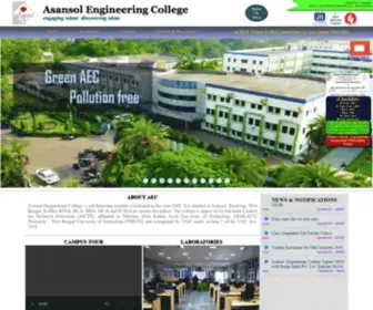 Aecwb.edu.in(Asansol Engineering College) Screenshot