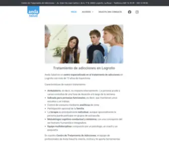 Aedasalud.com(Tratamiento de adicciones en Logroño) Screenshot