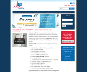 Aedauthority.com(AED Authority) Screenshot