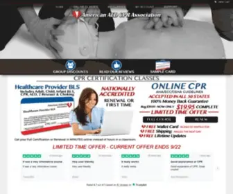 AedcPr.com(Our CPR online certification course) Screenshot