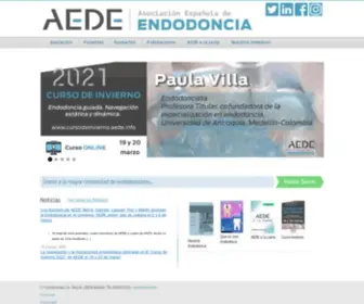 Aede.info(Asociación Española de Endodoncia AEDE) Screenshot