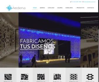 Aedena.com.mx(Celosías Aedena) Screenshot