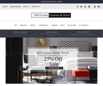 Aedluxuryhomedecor.com(AED Luxury Home Decor) Screenshot