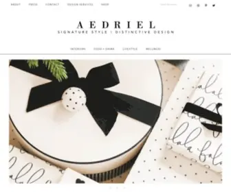 Aedriel.com(Lifestyle Blog) Screenshot