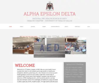 Aedutd.com(Alpha Epsilon Delta) Screenshot