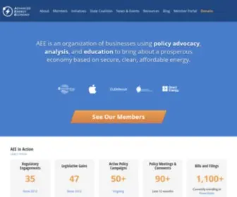 Aee.net(Advanced Energy Economy (AEE)) Screenshot
