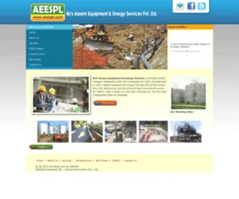 Aeespl.com(M/s Assam Equipment & Energy Services) Screenshot