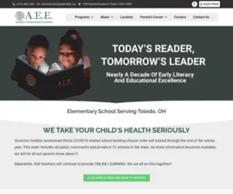 Aeetoledo.com(Academy of Educational Excellence) Screenshot