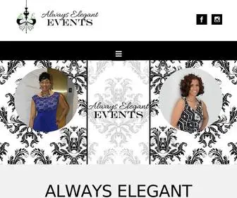 Aeeventsandweddings.com(Always Elegant Events) Screenshot