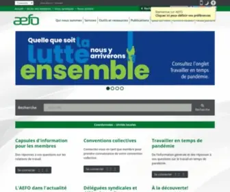Aefo.on.ca(Accueil) Screenshot