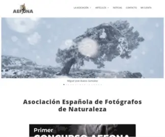 Aefona.org(Asociación Española de Fotógrafos de Naturaleza ) Screenshot