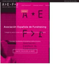 Aefundraising.org(Asociación) Screenshot