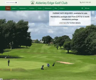 Aegc.co.uk(Alderley Edge Golf Club) Screenshot