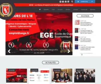 Aege.fr(Le réseau d'experts en intelligence économique) Screenshot