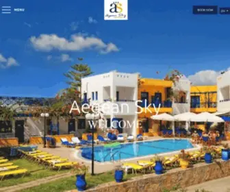 Aegean-SKY.gr(The Aegean Sky Hotel & Suites) Screenshot