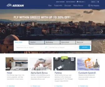 Aegeanairlines.com(Aegean Airlines) Screenshot