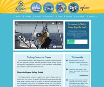 Aegeansailingschool.com(RYA Sailing Courses in Greece) Screenshot