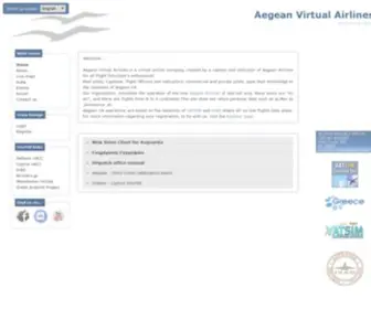 Aegeanva.gr(Aegean Virtual Airlines) Screenshot