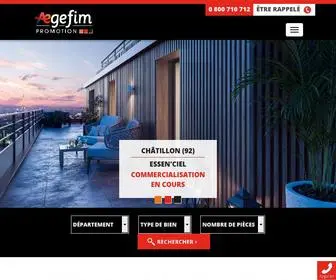 Aegefim.fr(Programmes immobiliers neufs de qualité) Screenshot