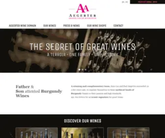 Aegerter.fr(Grands Vins de Bourgogne) Screenshot