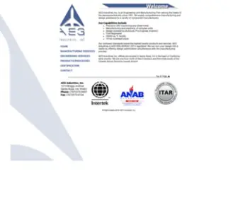 Aegindustries.com(AEG Industries) Screenshot