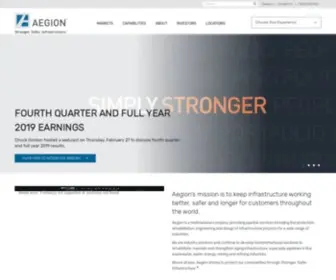Aegion.com(Aegion is a world leader in rehabilitating and strengthening pipelines and) Screenshot