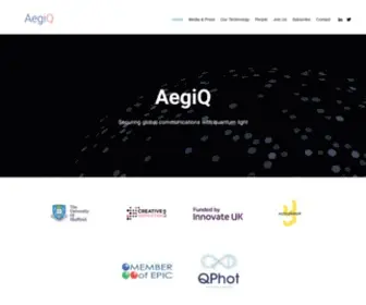 Aegiq.com(World's best deterministic indistinguishable single) Screenshot