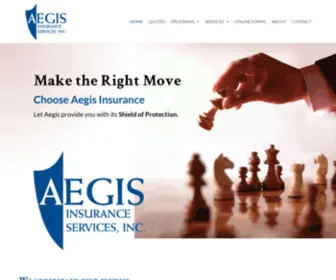 Aegis-Online.com(Aegis Insurance Services) Screenshot