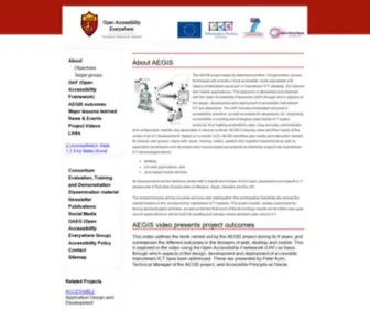 Aegis-Project.eu(AEGIS EU Project) Screenshot