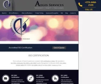 Aegis.qa(ISO Certification In Qatar) Screenshot