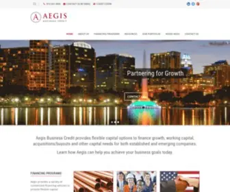 Aegisbusinesscredit.com(Aegis Business Credit) Screenshot