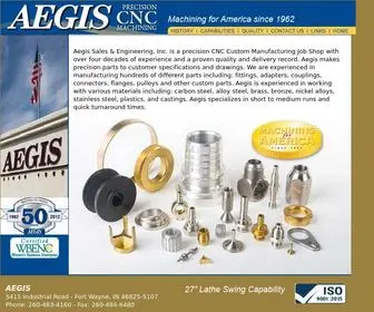 Aegiscnc.com(Precision CNC Machining) Screenshot
