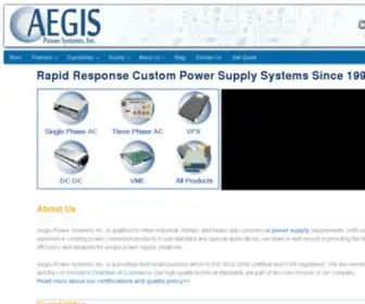 Aegispower.com(Aegis Power Systems) Screenshot