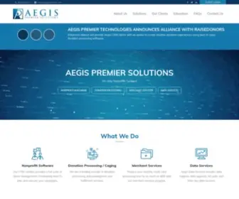 Aegispremier.com(Aegis Premier Solutions) Screenshot
