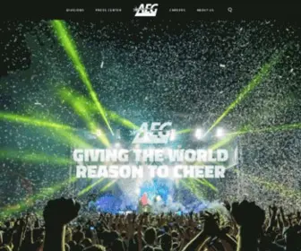 Aegworldwide.com(AEG Worldwide) Screenshot