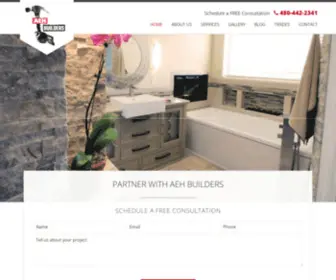 Aehbuilders.com(Remodeling & Commercial Property Improvement) Screenshot