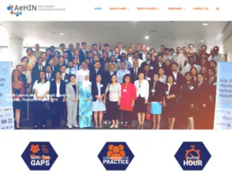 Aehin.org(Asia eHealth Information Network) Screenshot