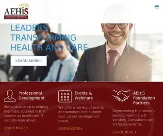 Aehis.org(Association for Executives in Healthcare Information Security) Screenshot