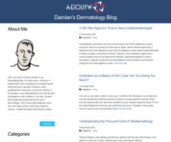 Aeiouyw.com(Damian's Dermatology Blog) Screenshot