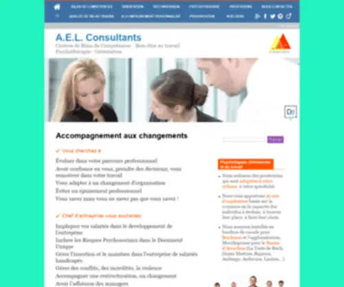 Ael-Consultants.fr(Bilan de compétences) Screenshot