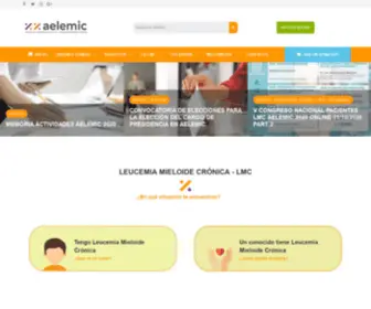 Aelemic.org(Asosación española de enfermos Leucemia Mieloide Crónica) Screenshot